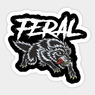 Cool Wolf Gift Mens Wolves Sticker